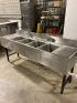 4 Compartment Bar Sink, W/ 2 Drainboards